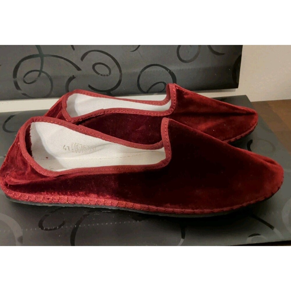 Le Papu Cotton Velvet Italian Friulane Flat Slipper Shoes Women’s EU41 - Picture 2 of 5